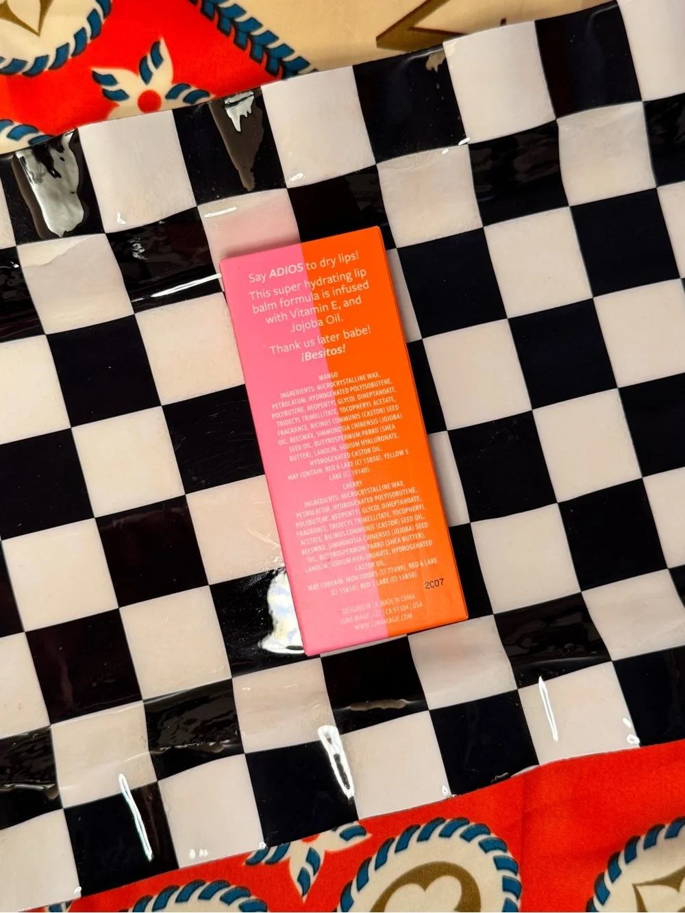 Mango LUNA MAGIC Hydrating Lip Balm Tubes in Orange and Red
